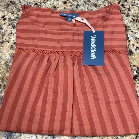 NWT Mod Cloth Boxy Linen Blend Blouse - Picture 9 of 16